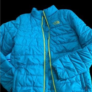 Kids large light weight north fleece zip up jacket